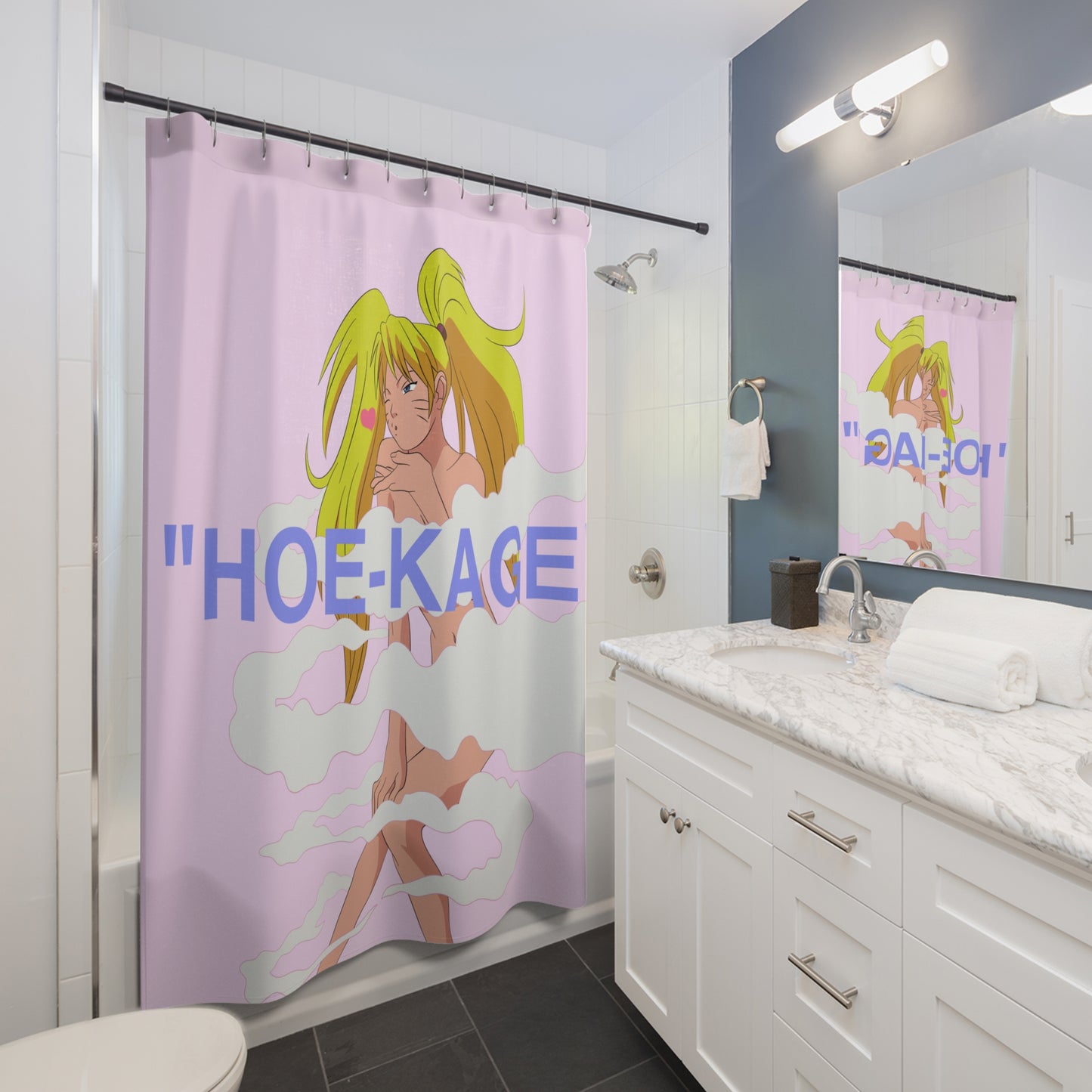 "Hoe-Kage" Shower Curtains