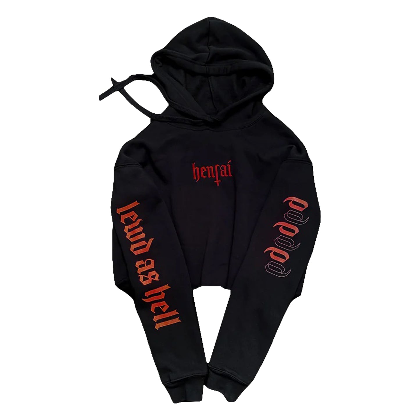 Lewd As Hell Crop Top Hoodie